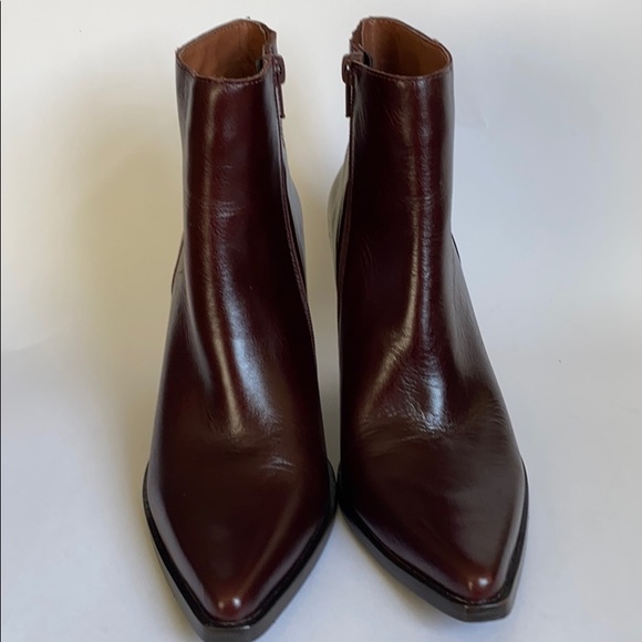 NEW Jeffrey Campbell Flynn Burgundy Boots Size 7 - Picture 5 of 16